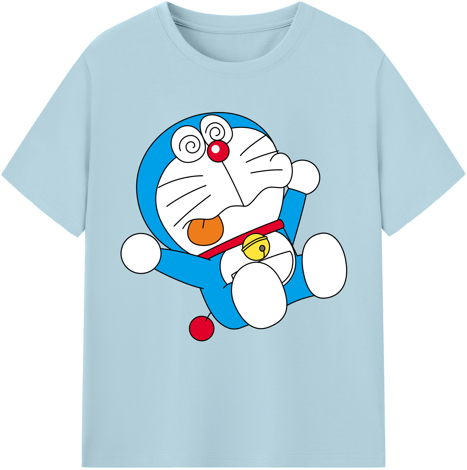 （画像用） ドラえもん Doraemon 綿100％半袖Tシャツ（フロントプリント）